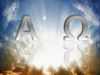 Revelation 1:8 Alpha And Omega (blue)